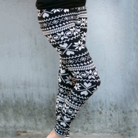 🖤LAST1️⃣🖤NEW BUTTERY SOFT MUST HAVE WOMENS SUPER STRETCHY HOLIDAY LEGGINGS - Picture 4 of 4